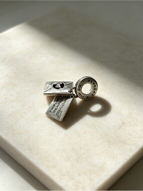 Harry Potter Hogwarts Acceptance Letter Charm Silver Tone